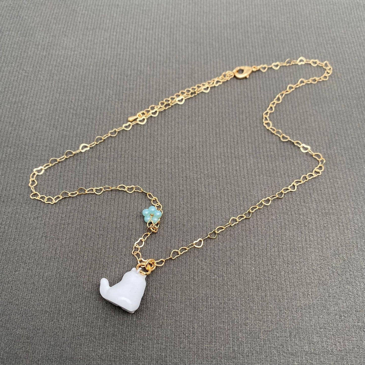 Multiple Styles Enamel Cat Charm Necklace - YK
