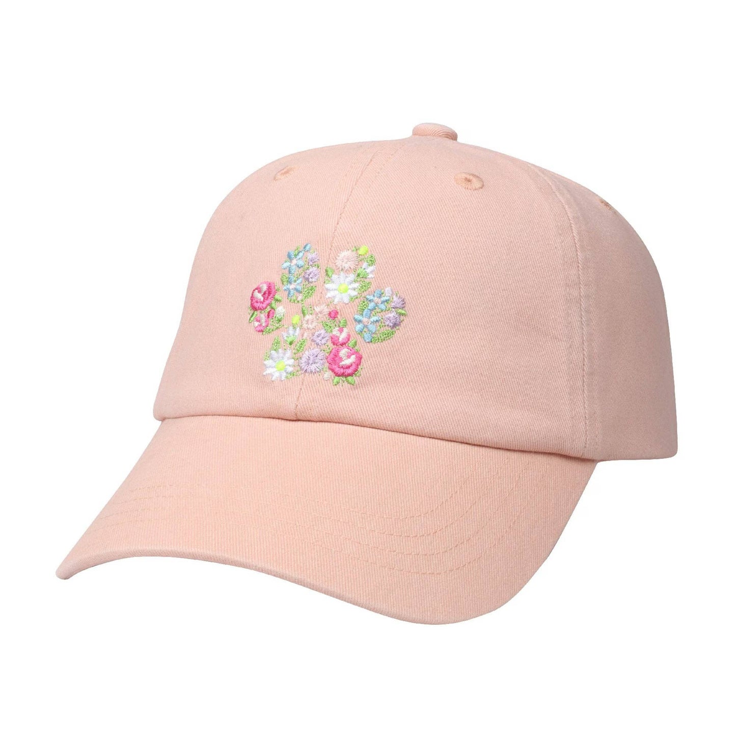Floral Paw Hat | Embroidered Paw Print Baseball Cap | Gift for Pet Lovers | HatPhile