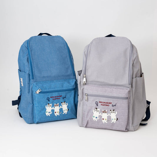 Kusuguru Nekomaruke Embroidered Backpack