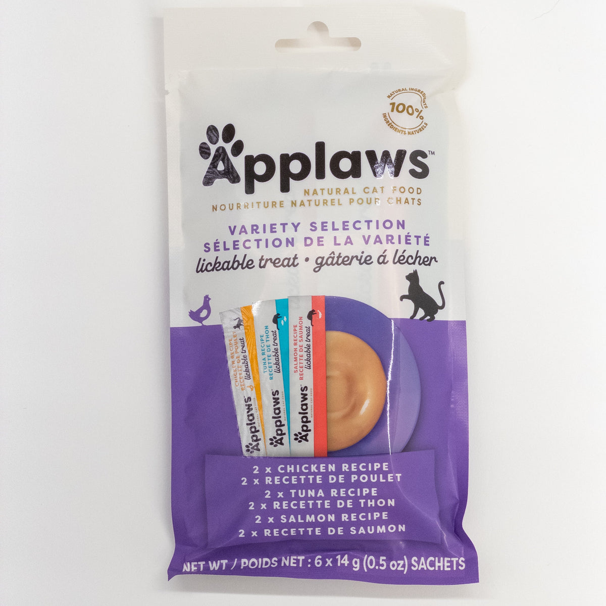 Applaws Lickable Puree Cat Treats - 3 Flavours, 6 x 14 g
