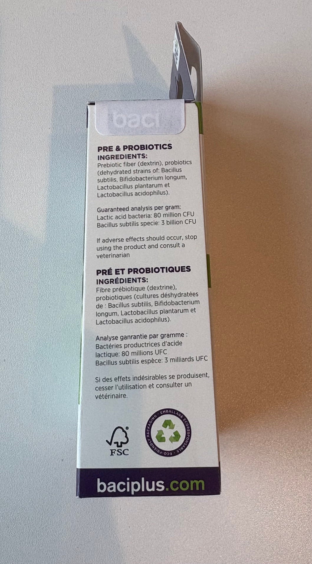 Baci+ Probio+ Prebiotic & Probiotic Cat Supplement - 14 x 1 g