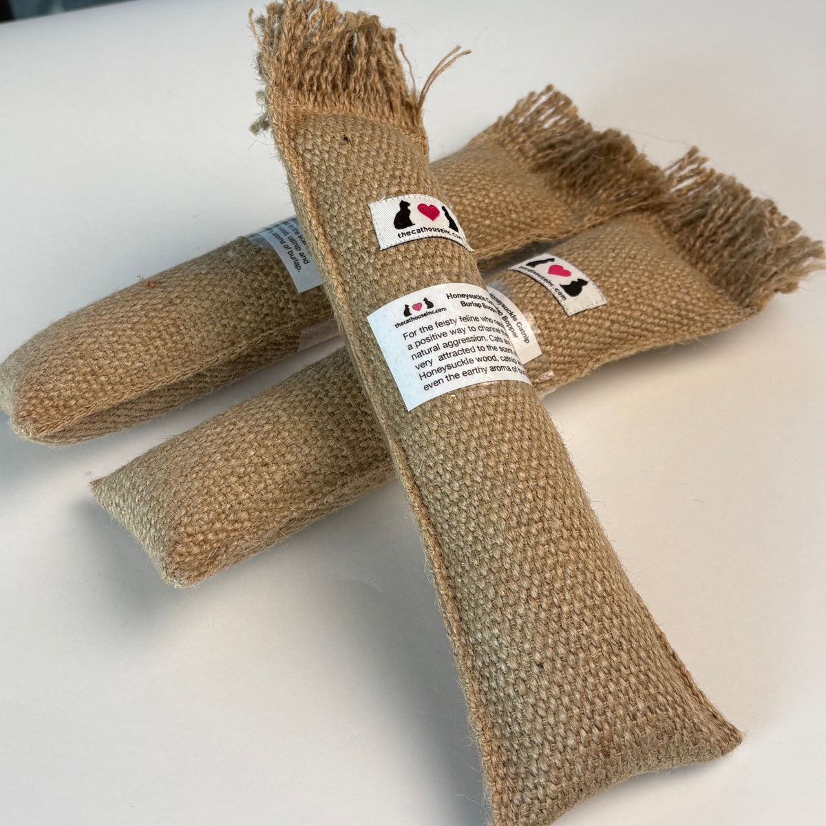 The Cat House Honeysuckle Catnip Burlap Bopper