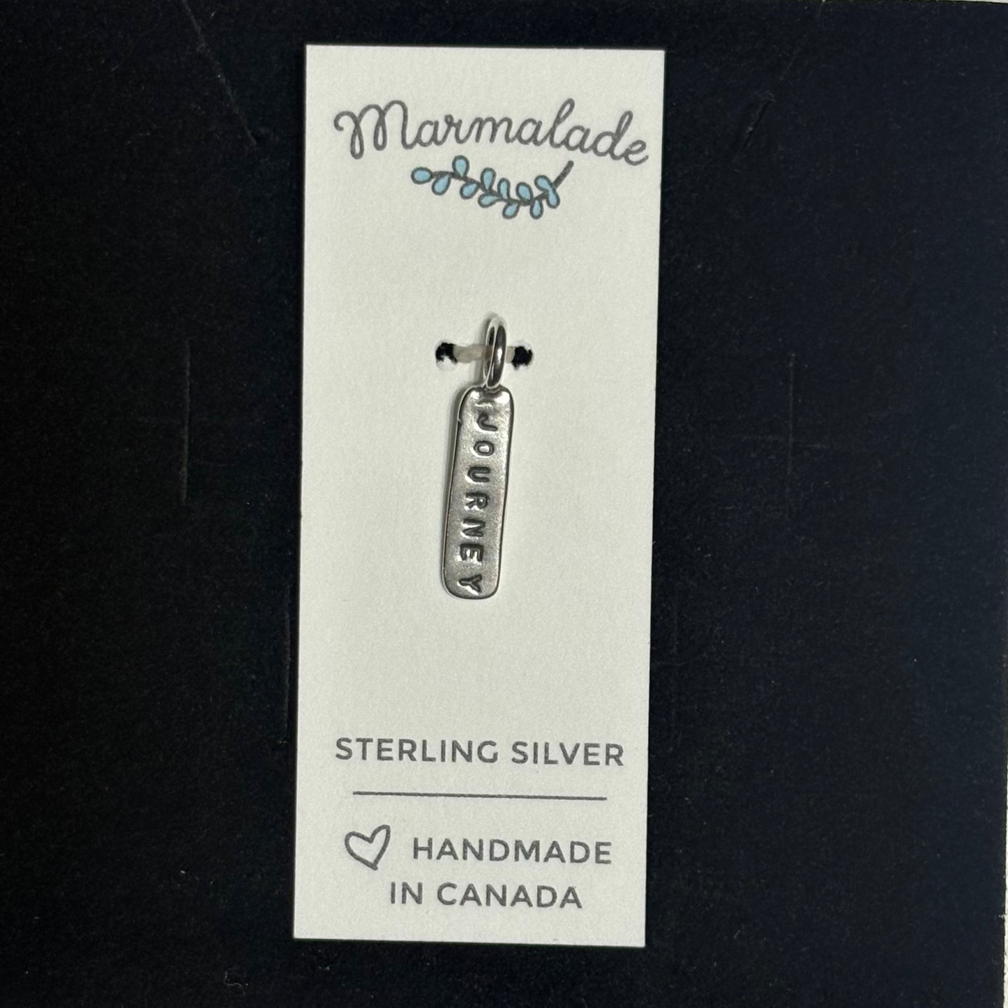 Hand Stamped Teeny Silver Word Bars