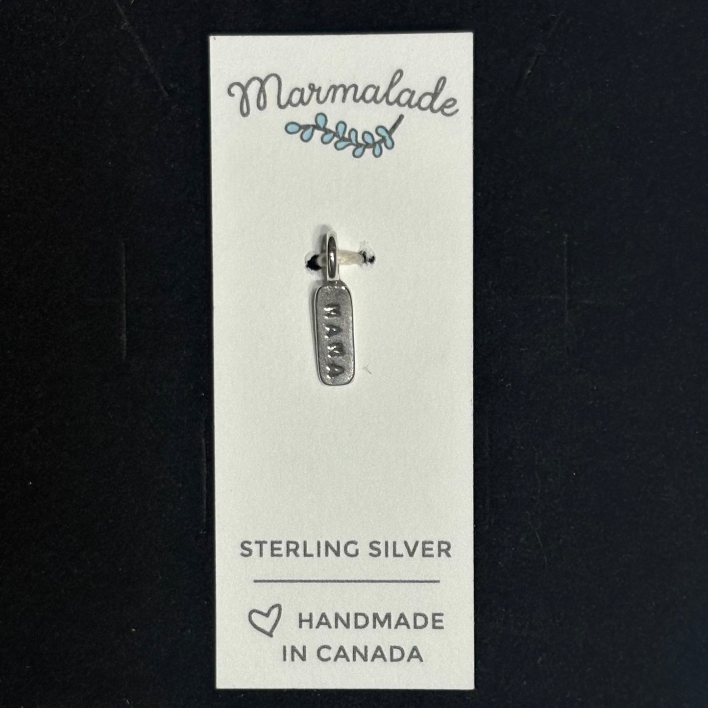Hand Stamped Teeny Silver Word Bars