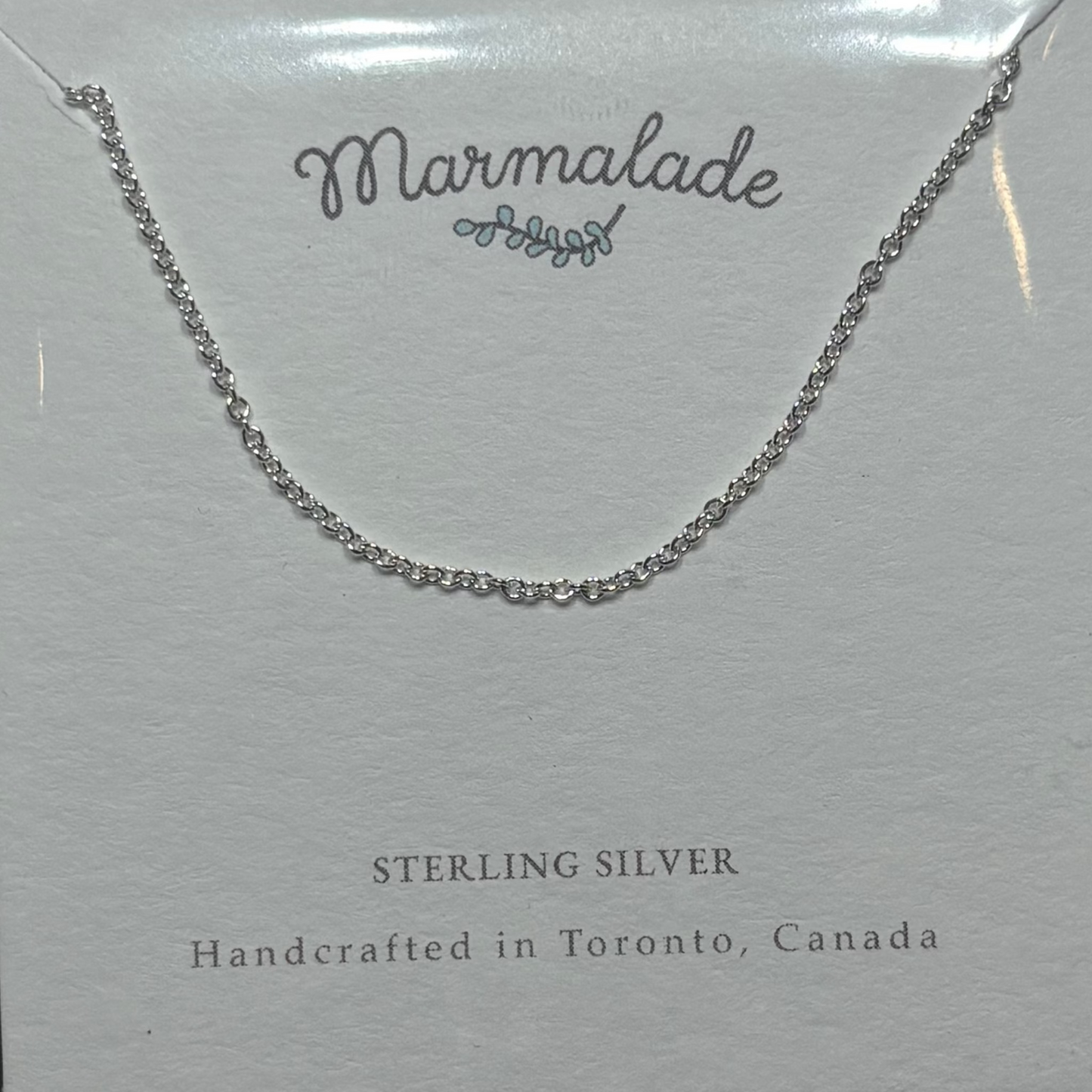 Marmalade Sterling Silver Chains- Short Chains (16", 18", 20")