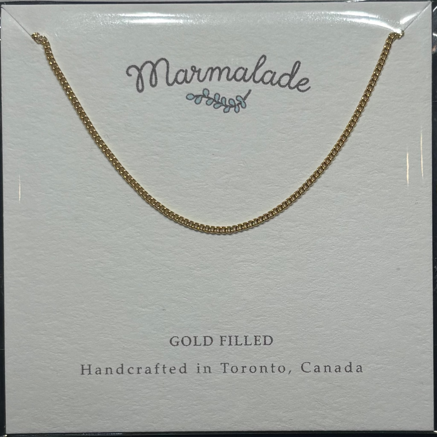 Marmalade Gold-Filled Curb Chains - 18"