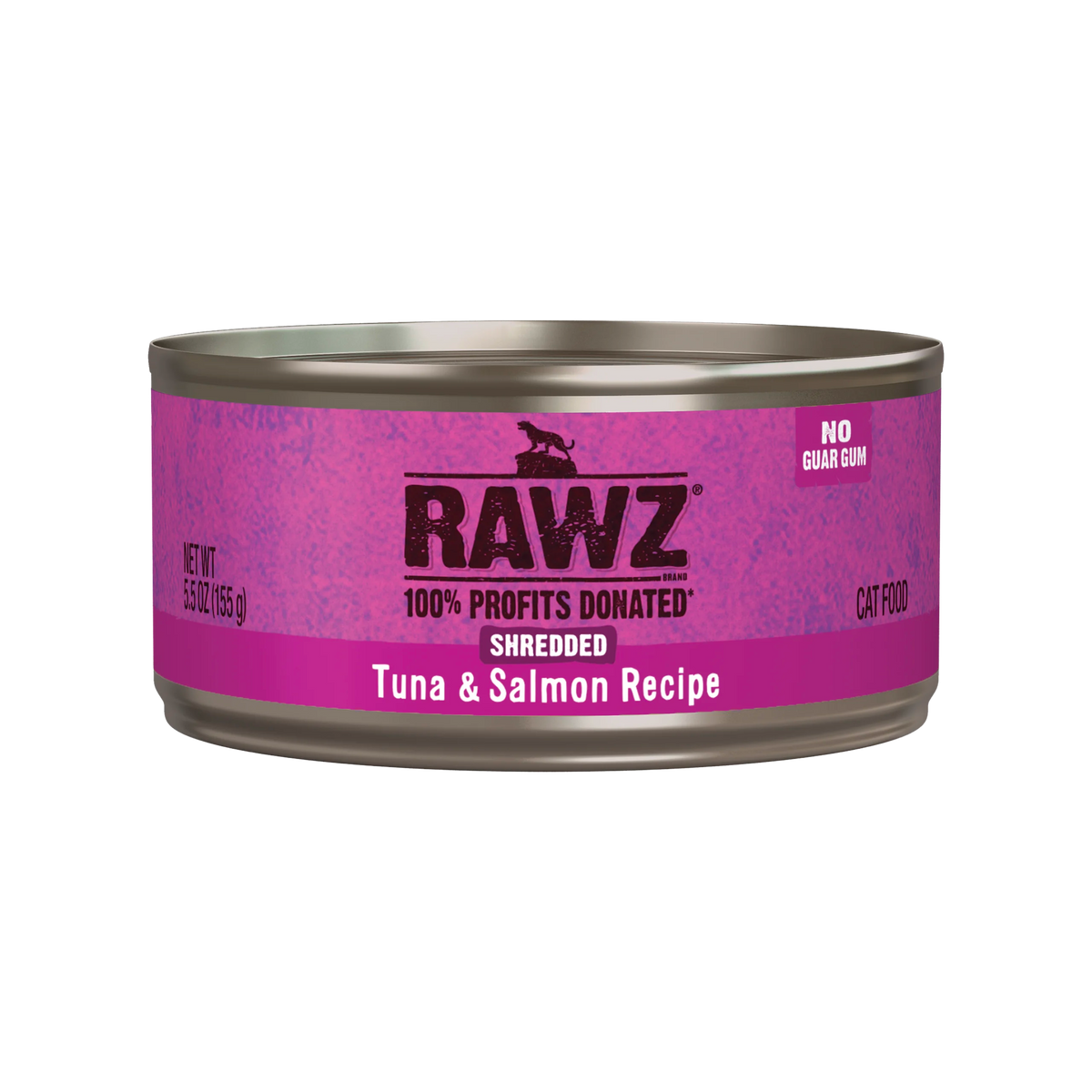 RAWZ Shredded Tuna & Salmon Cat Food, 155 g / 5.5 oz