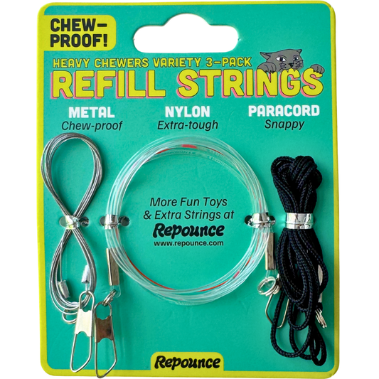 Repounce Heavy Chewers Pack – Replacement Strings for Forever Stick