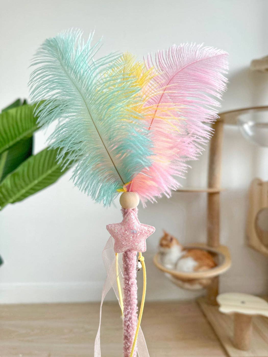 Moo - Star Feather Cat Teaser Wand