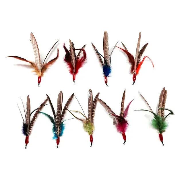 Go Cat Da Bird Rod & Feather Cat Wand Toy — Handmade in the USA