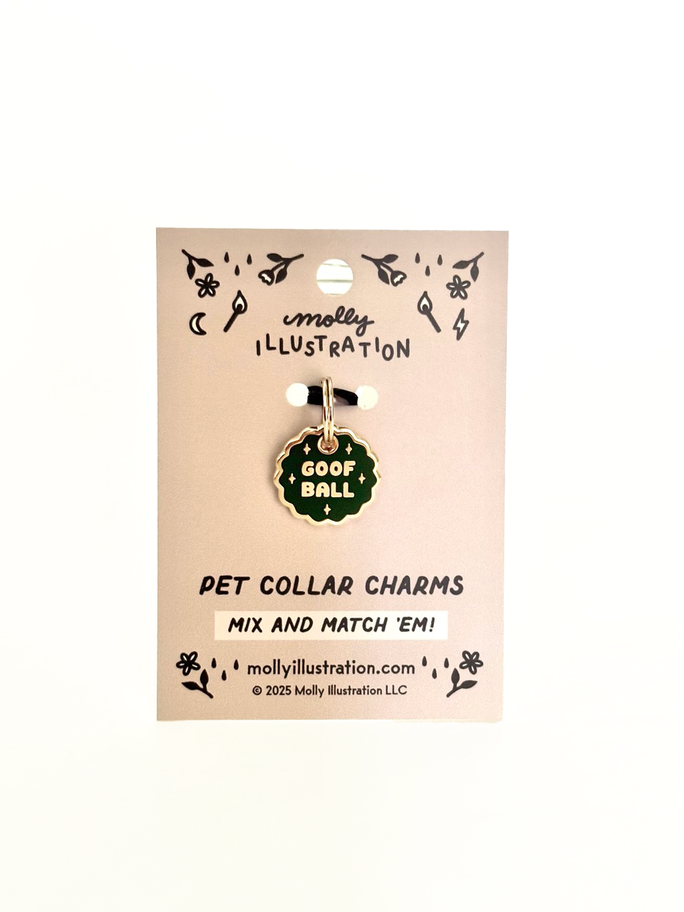 Goofball Pet Collar Charm