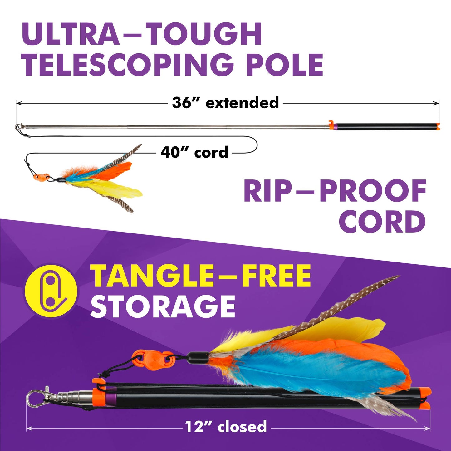 Cat Amazing SNATCH – Magnetic Wand Toy – Really Catch!