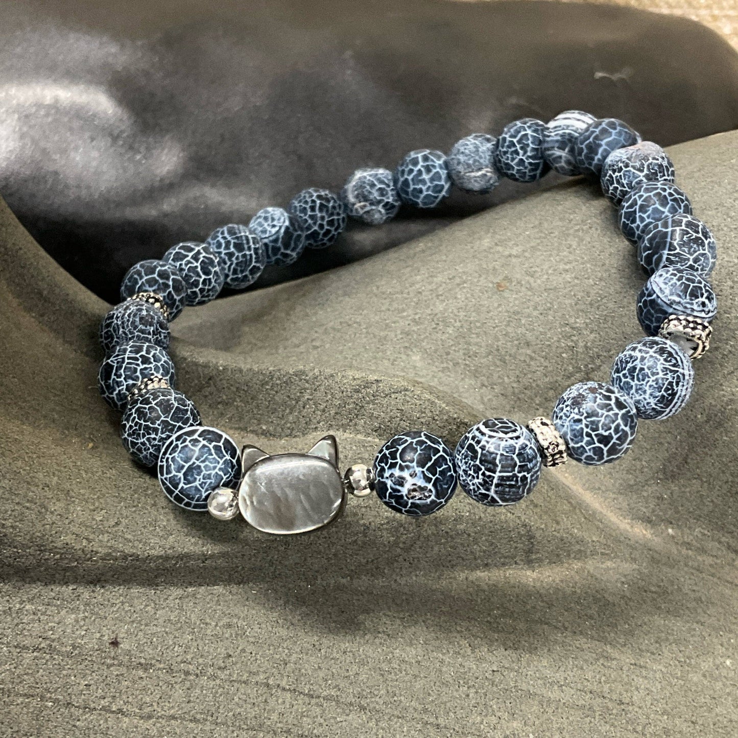 Kitty Cat Gemstone Bracelet