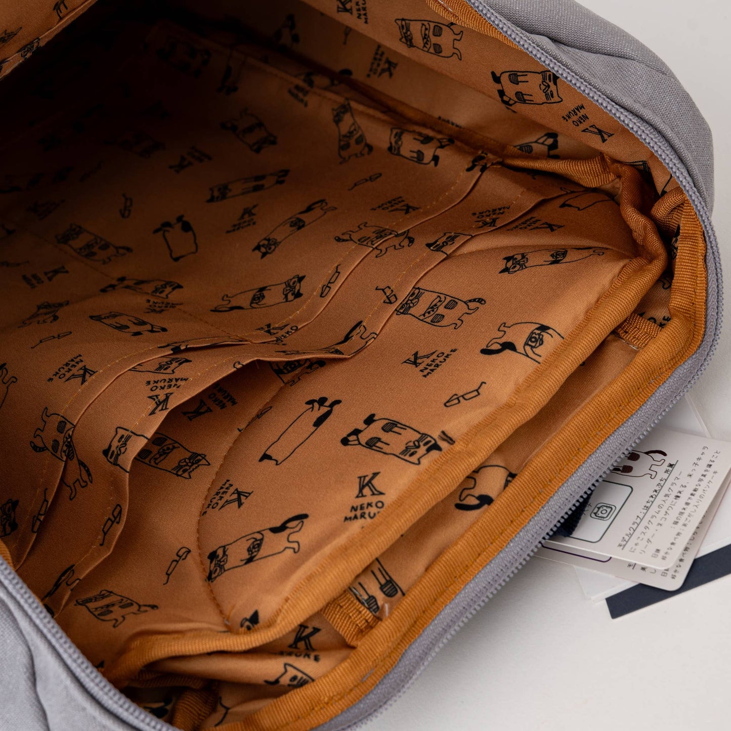 Kusuguru Nekomaruke Embroidered Backpack
