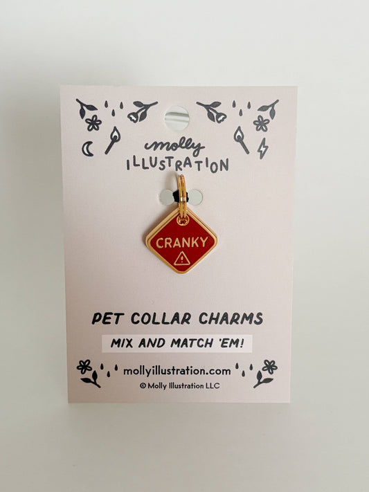 Cranky Pet Collar Charm