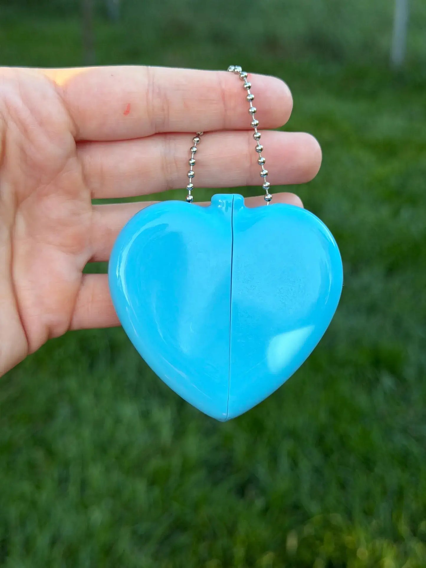 Rubber Heart Coin Purse Light Blue - Book Money