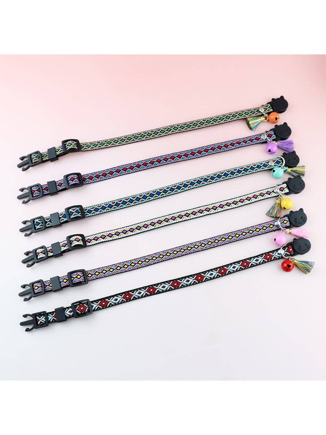 Mokka - Boho Pattern Breakaway Adjustable Cat Collar