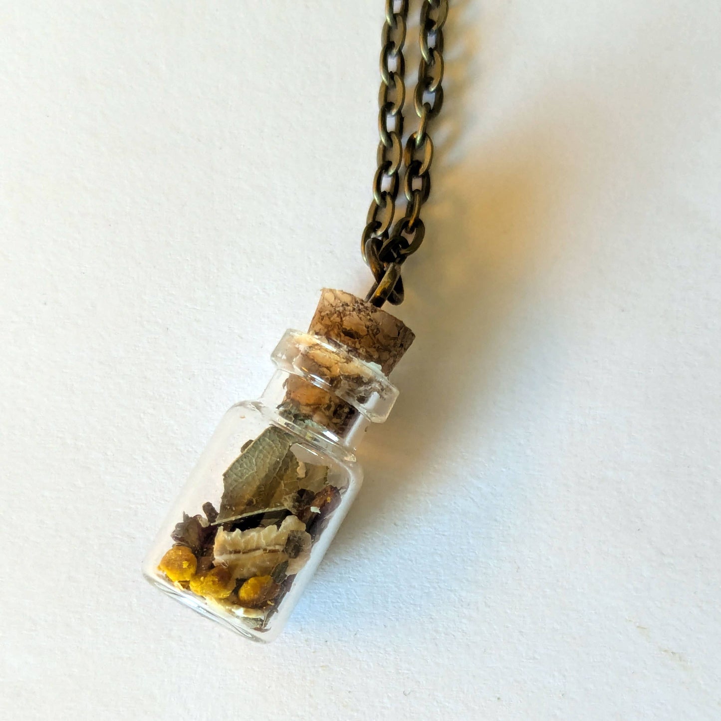 Prosperity Amulet - Abundance Talisman Necklace with Honeybee