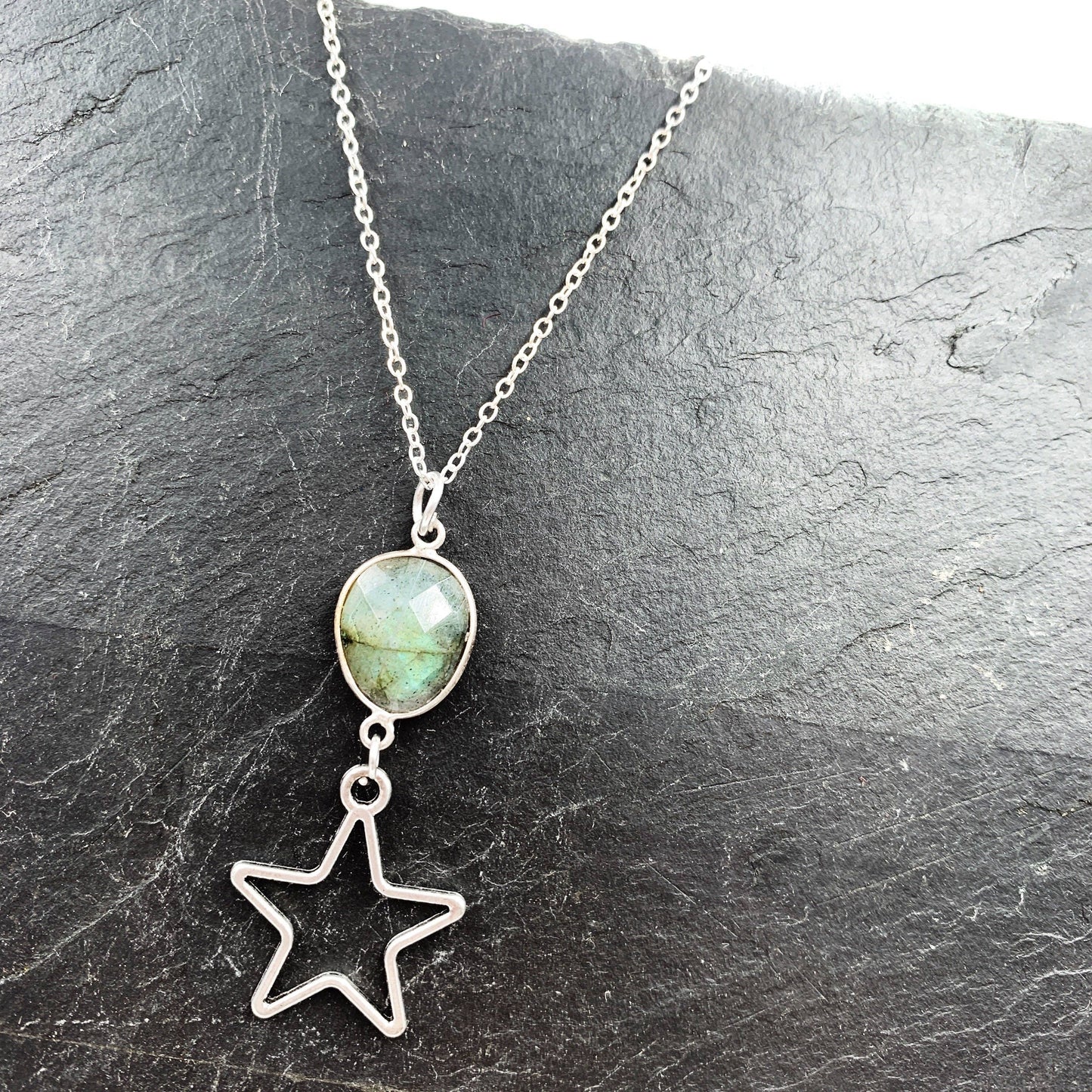 Labradorite Star Necklace