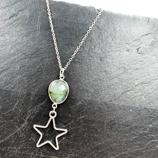 Labradorite Star Necklace