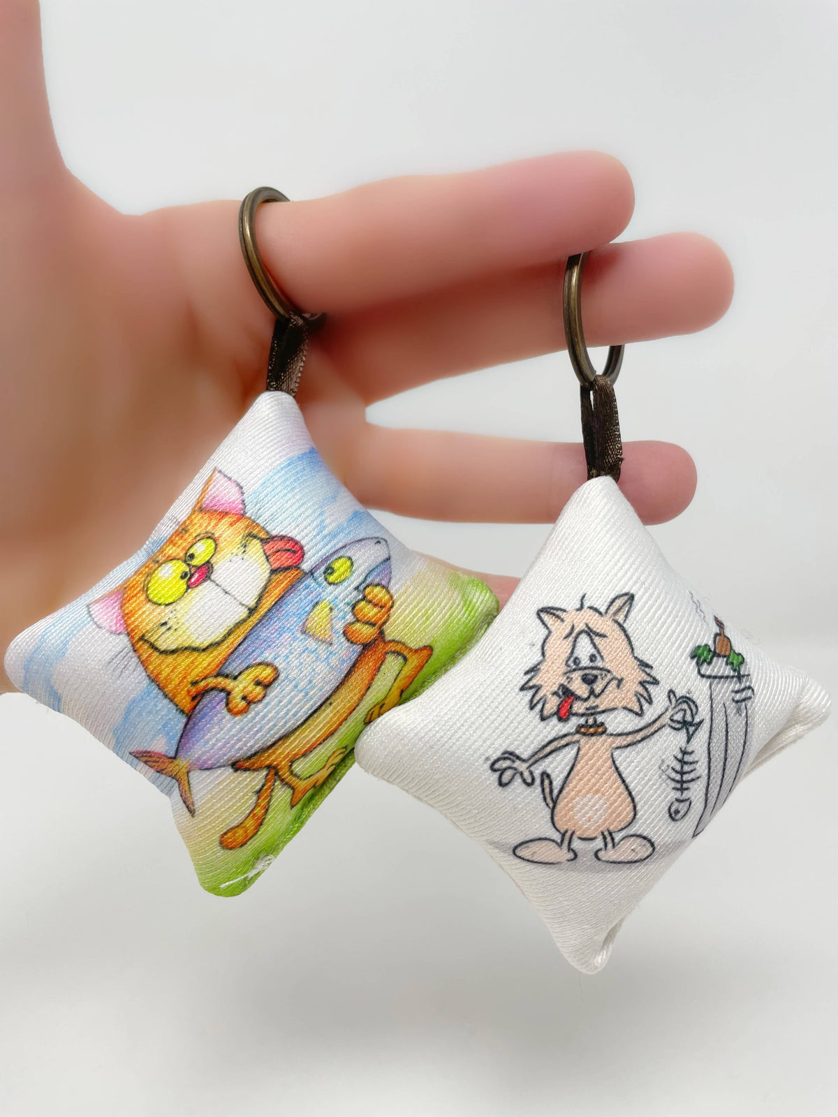 Nai Gifts Cat Cushion Style Keychain