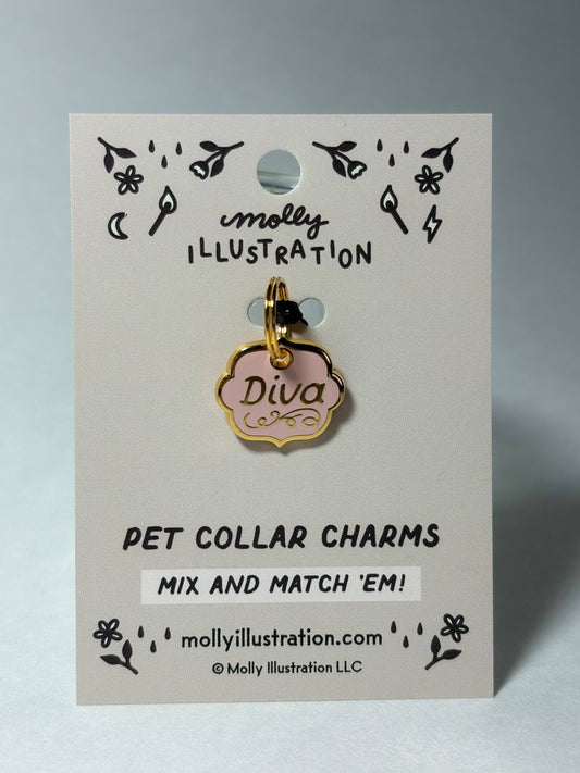 Diva Pet Collar Charm