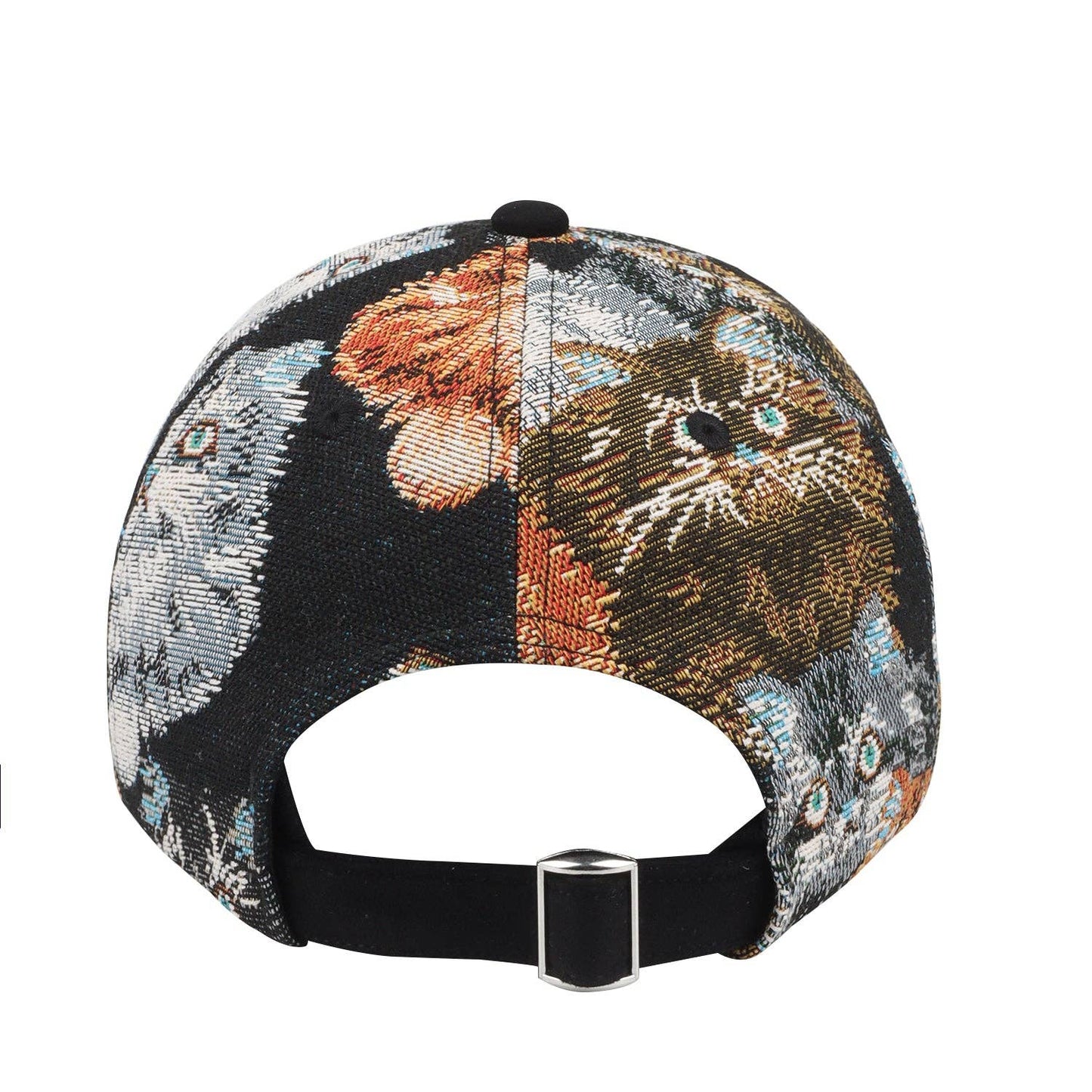 Jacquard Cat Tapestry Vintage Style Adjustable Baseball Cap HatPhile