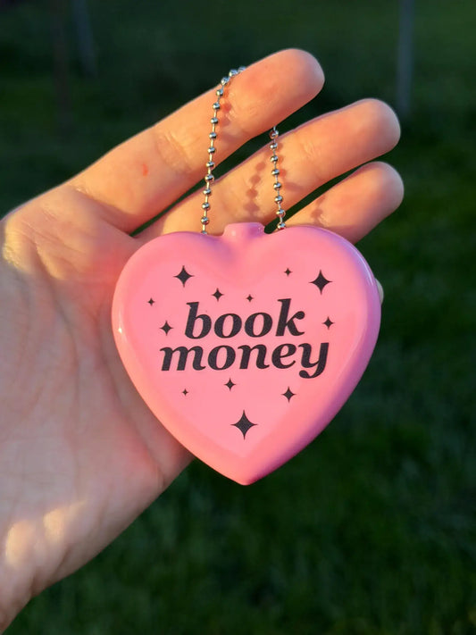 Rubber Heart Coin Purse Light Pink - Book Money
