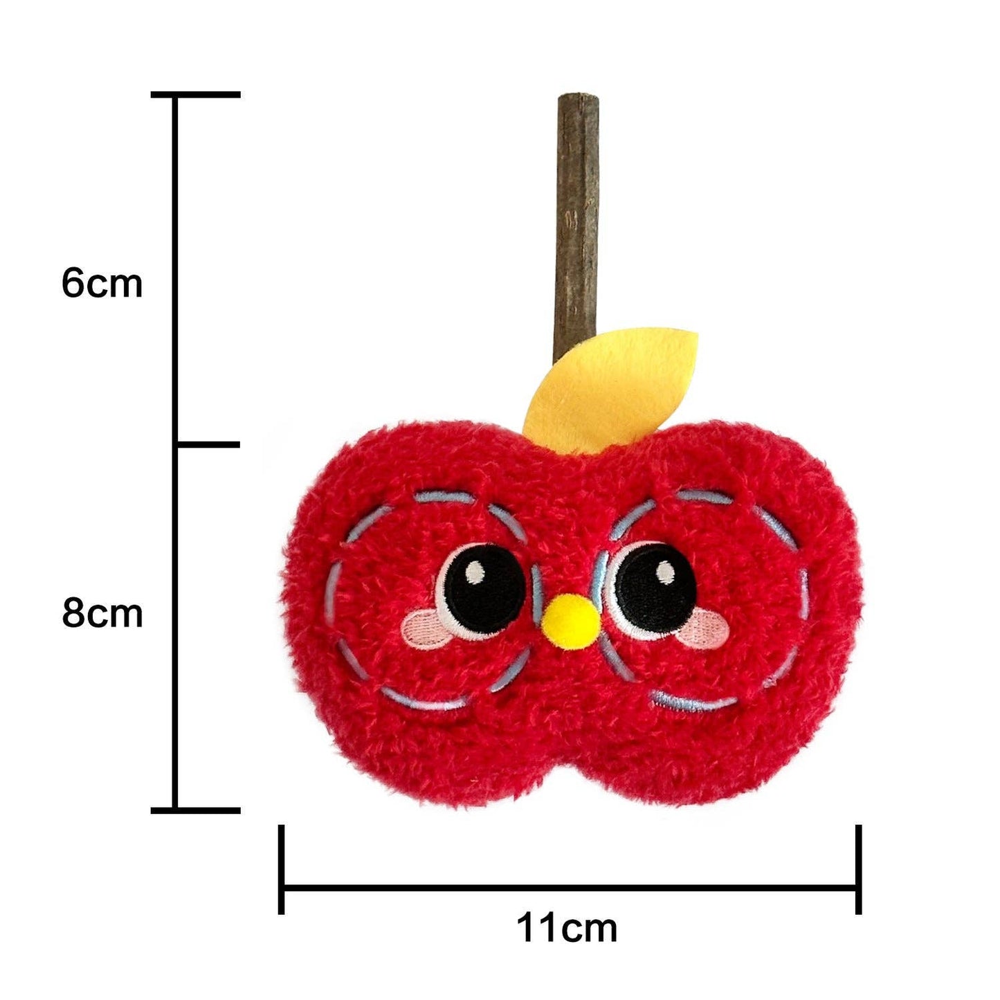 Moo - Apple Plush Cat Toy with Silvervine Stick