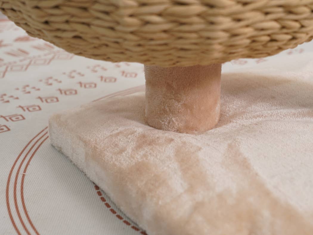 PetPals Cozy V2 Natural Aesthetic, Handwoven Medium Cat Tree