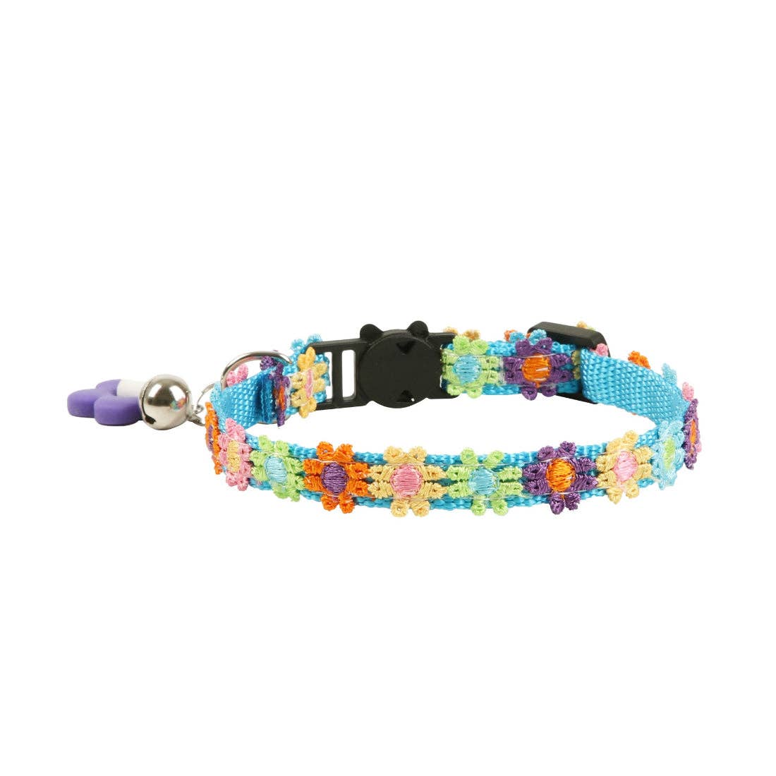 Mokka - Rainbow Daisy Pattern Cat Collar