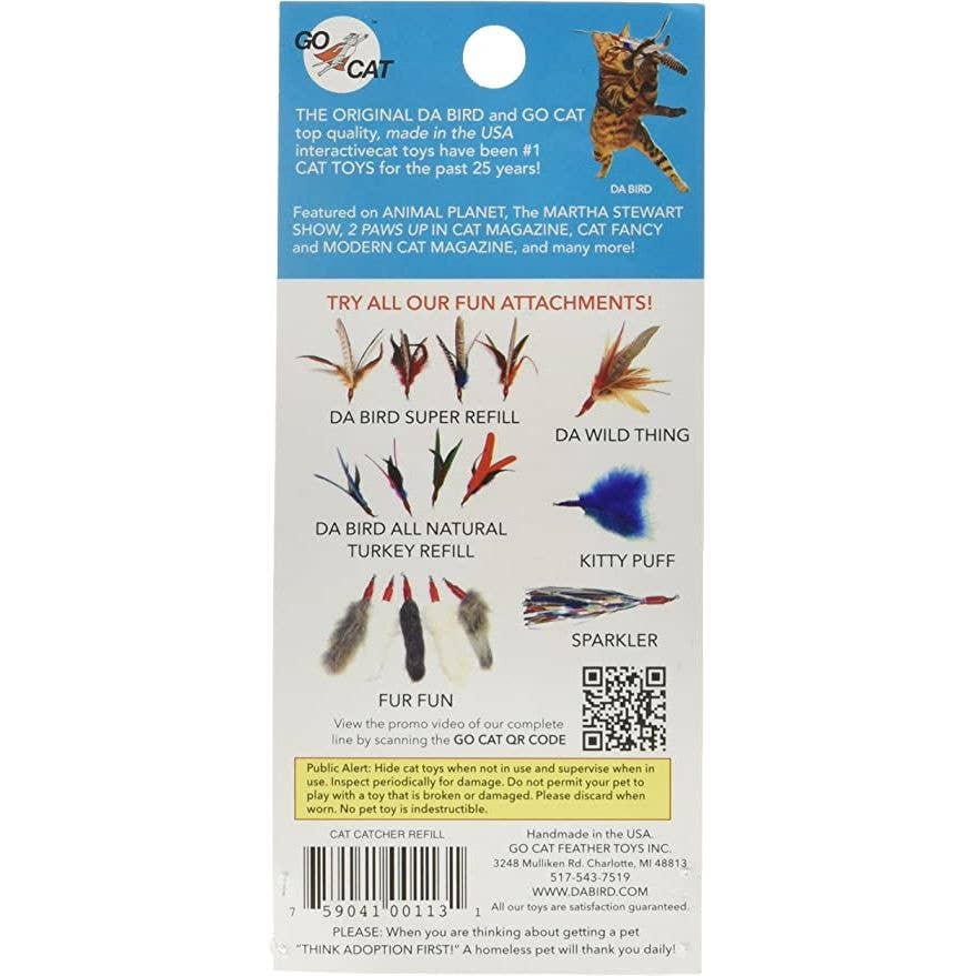 Go Cat Da Bird Refill — Cat Catcher Mouse Lure Attachment