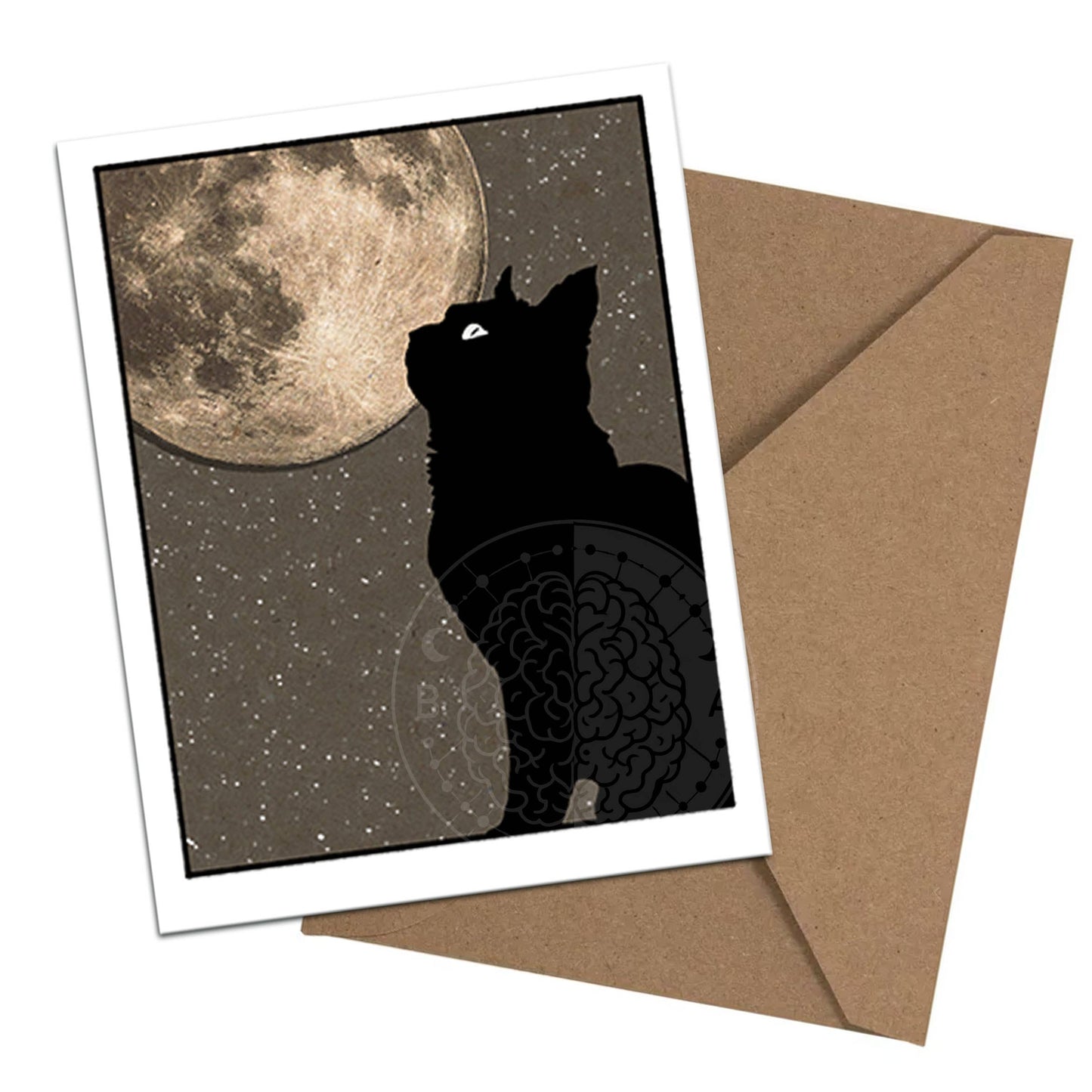 Feline Familiars – Boxed Black Cat Moon Notecard Set