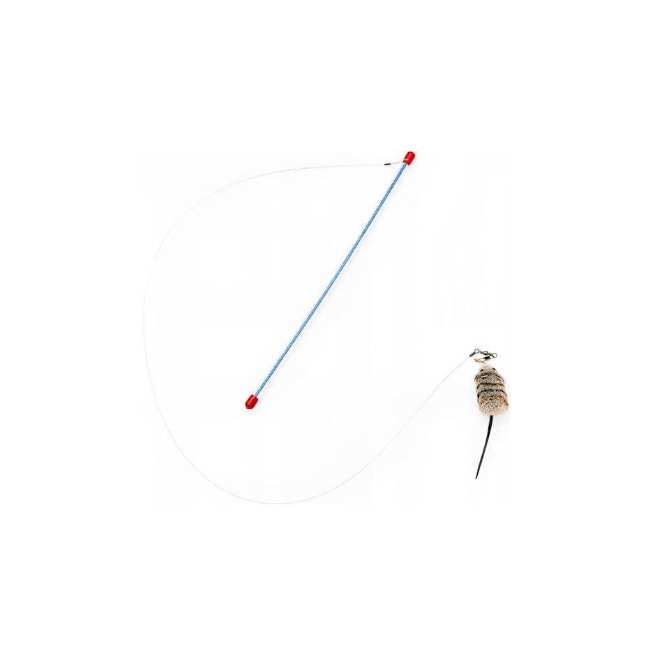Go Cat Cat Catcher Teaser Wand with Mouse Cat Toy