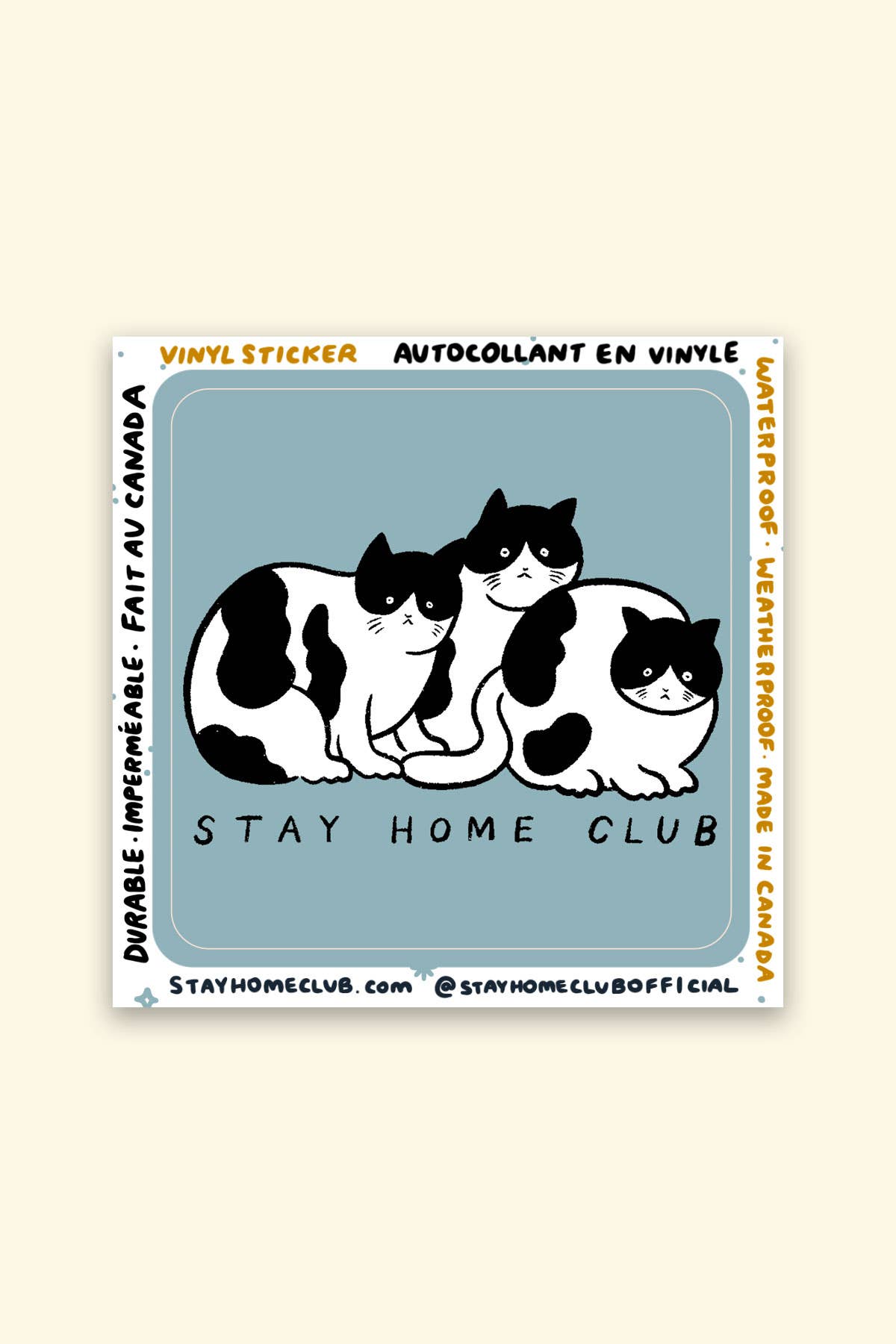 Tuxedo Cats Sticker | Waterproof Vinyl Sticker