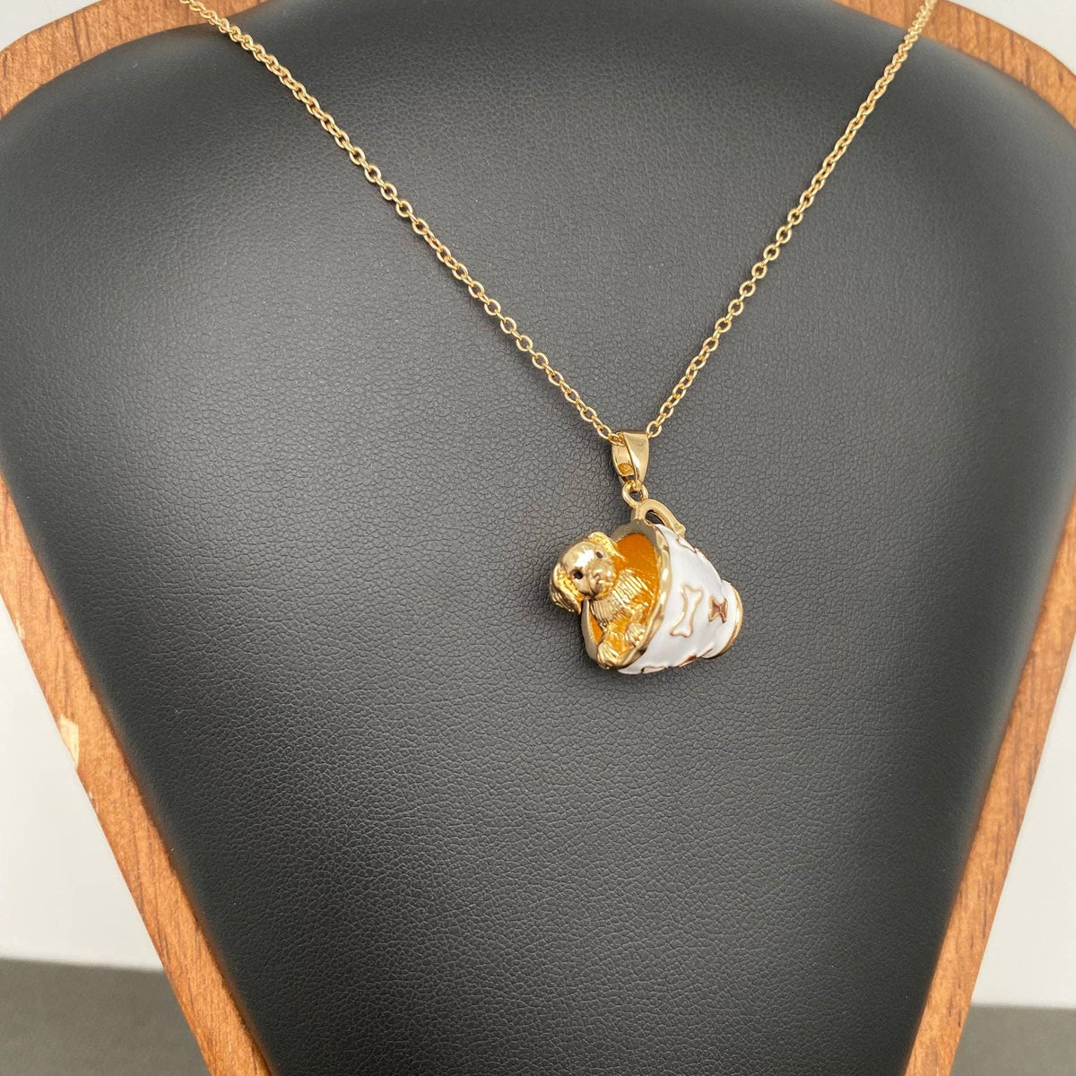 Various Styles of Small Animals In A Teacup Charm Necklace