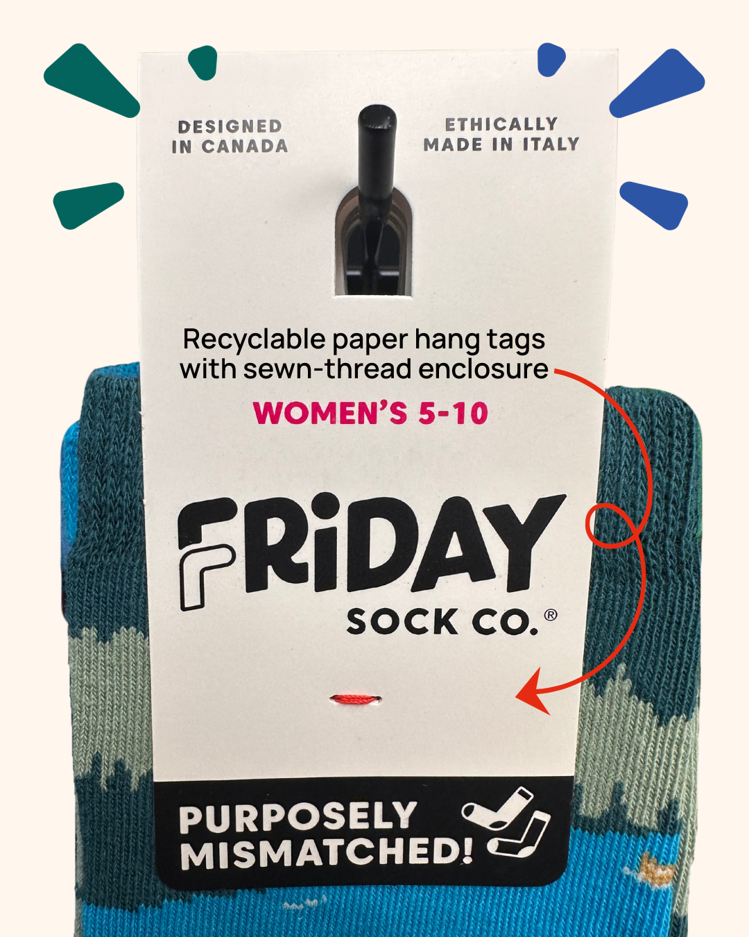 Women's Cat & Plant Crew Socks - Funny Pet Lover Gift