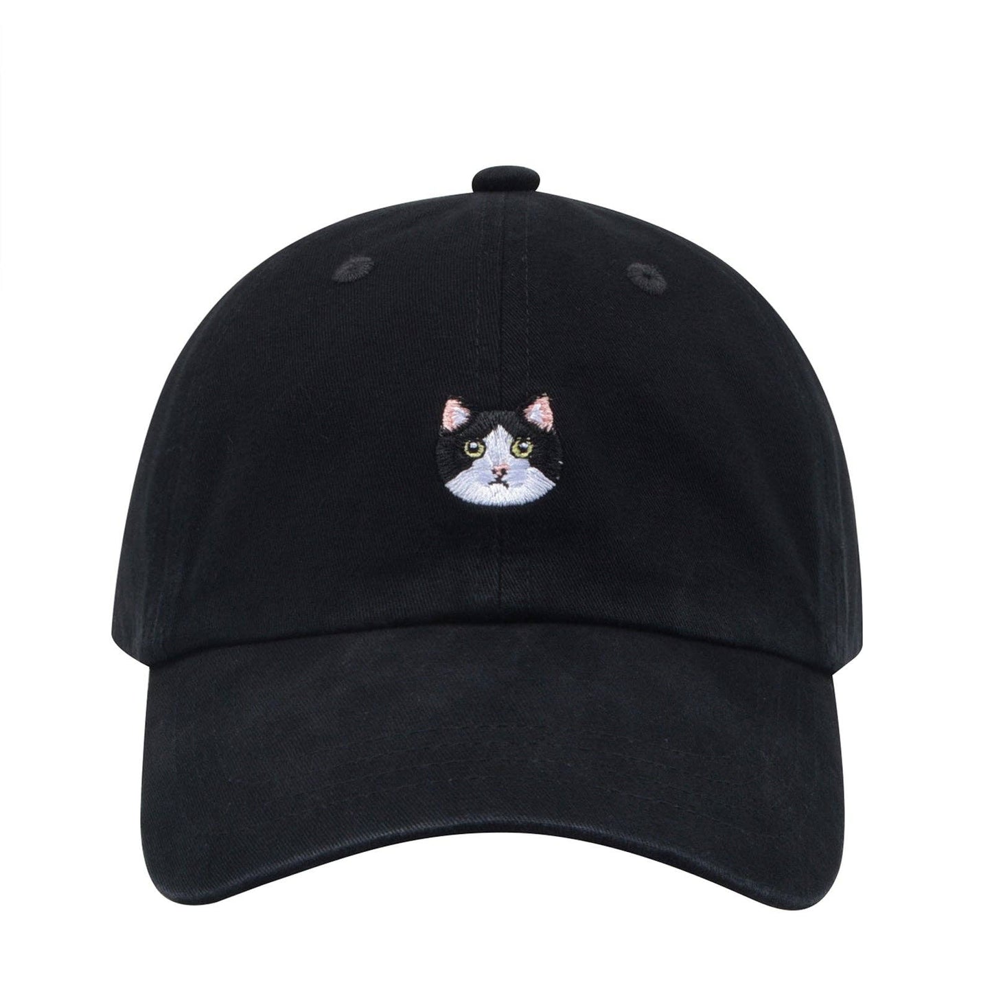 Tuxedo Cat Baseball Cap | Cotton Hat for Cat Lovers | HatPhile