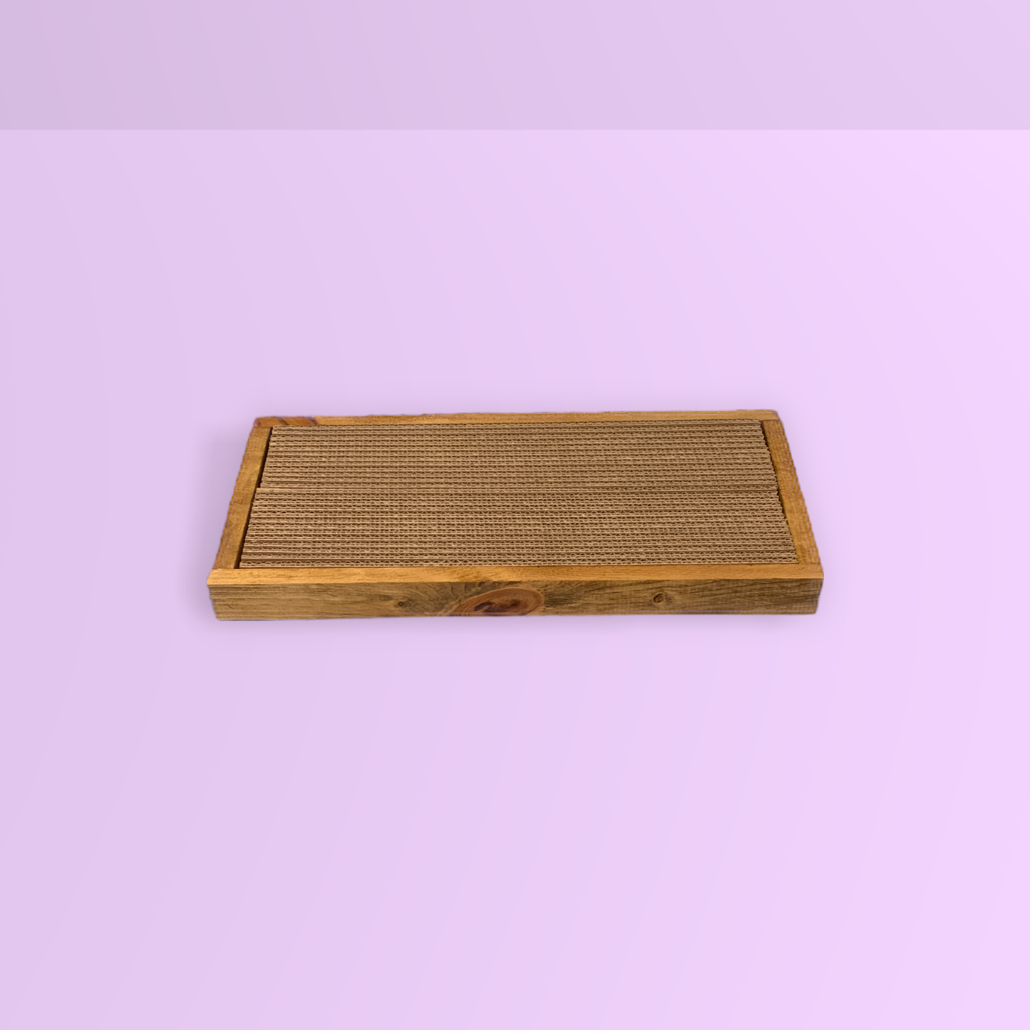 Wide Handmade Wooden Cat Scratch Board | Cat Scratcher Guy