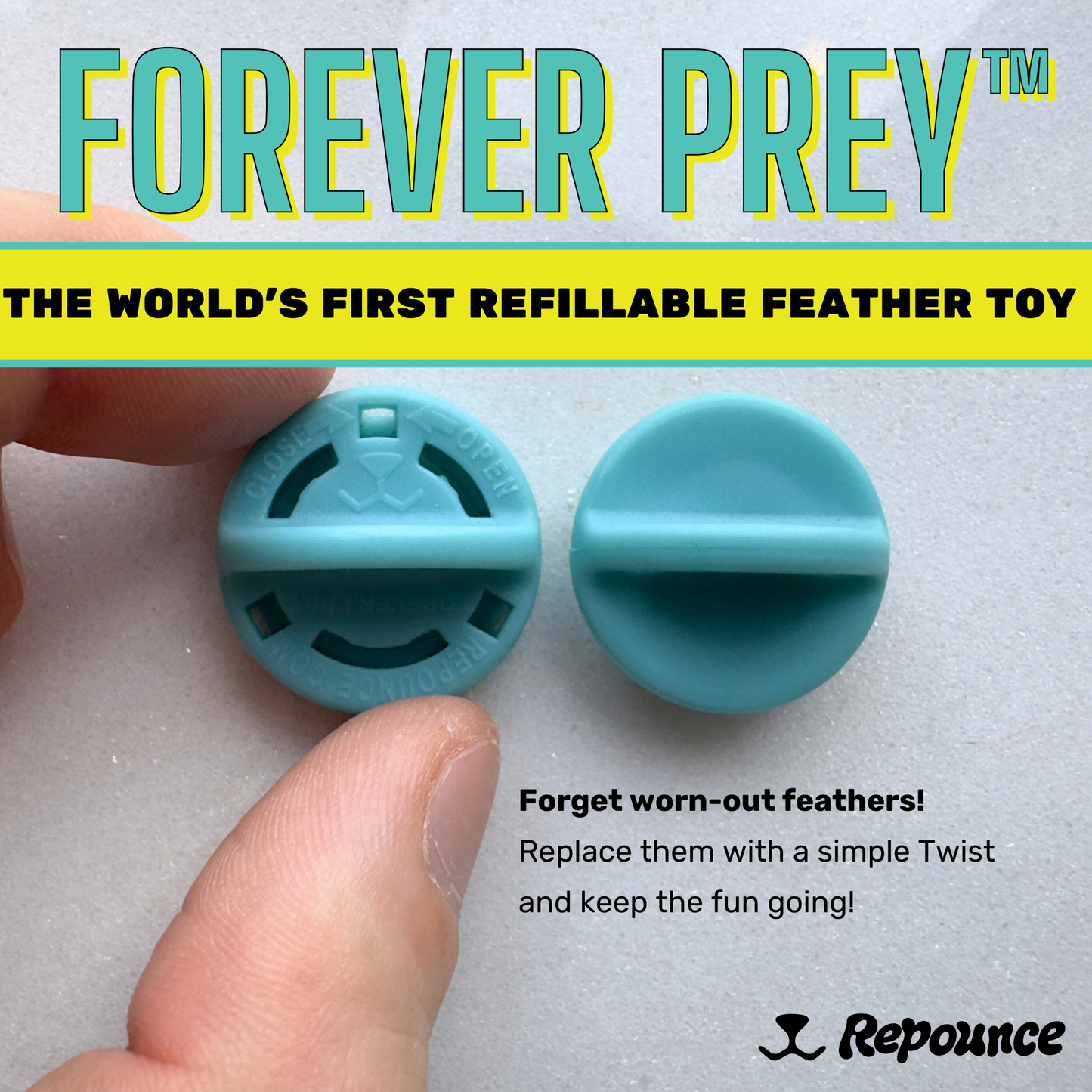 Forever Prey™ Refillable Feather Cat Lure