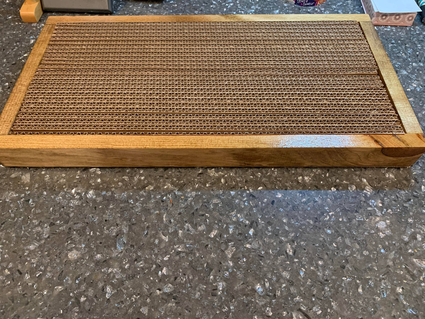 Wide Handmade Wooden Cat Scratch Board | Cat Scratcher Guy