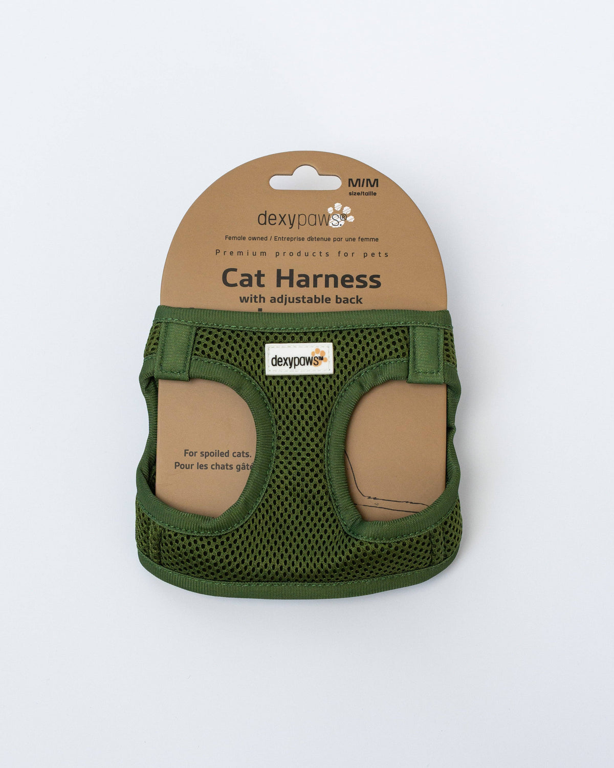 Dexypaws Army Green Step-In Cat Harness