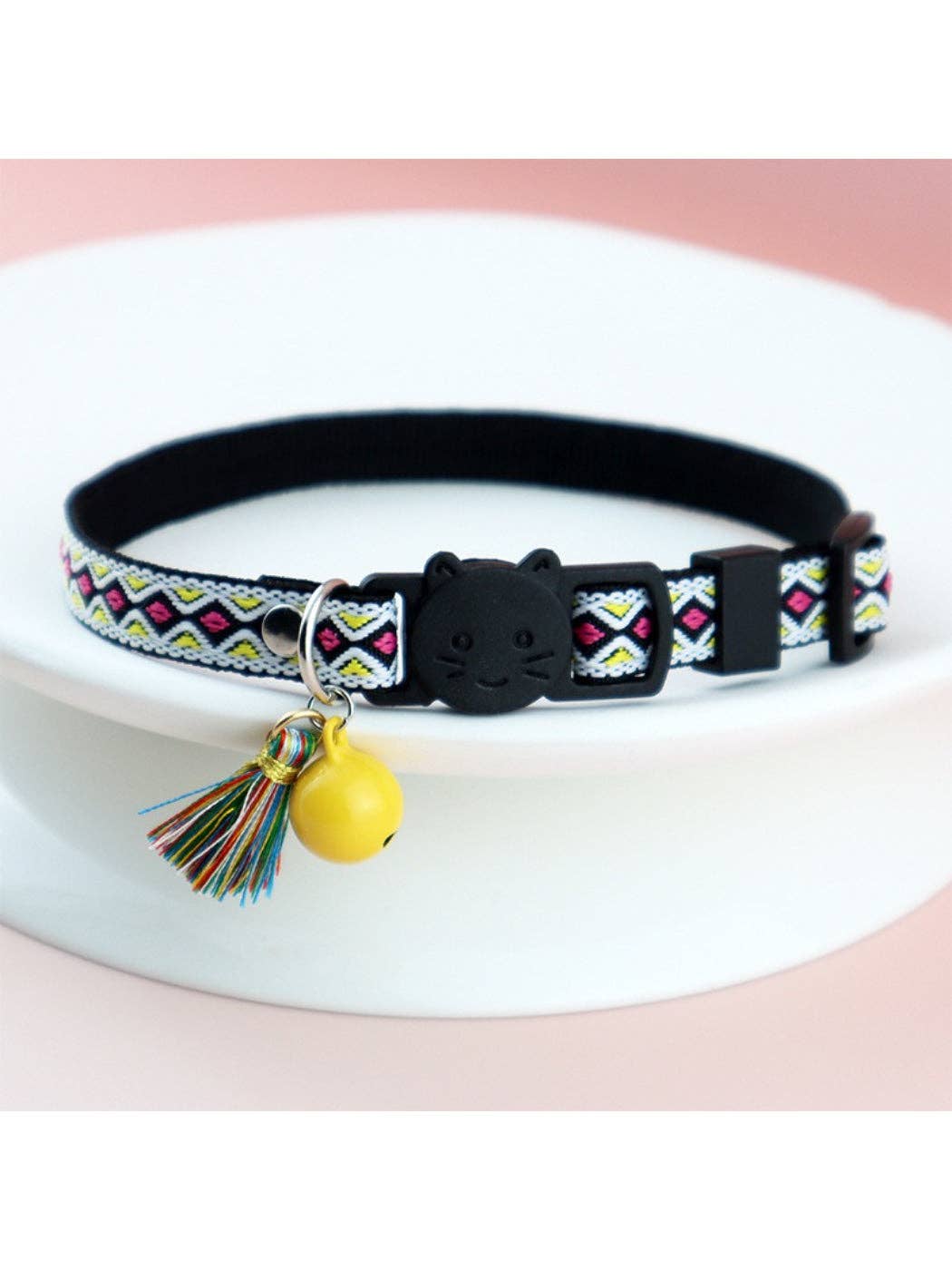 Mokka - Boho Pattern Breakaway Adjustable Cat Collar
