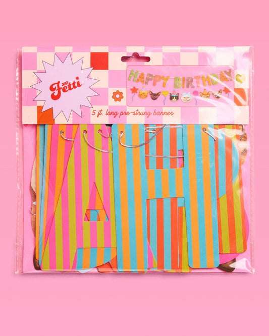 Happy Birthday Cat Banner | cat party, pet birthday, 5"