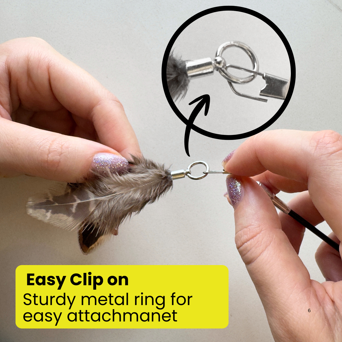 Repounce Feather Toy Attachment Set (3-Piece)