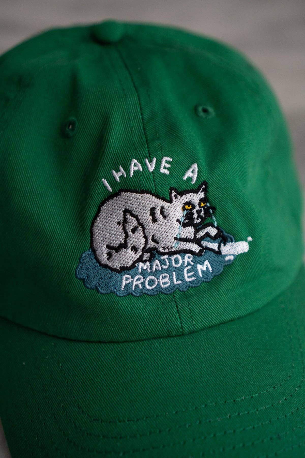 Major Problem Front & Back Embroidered Dad Cap