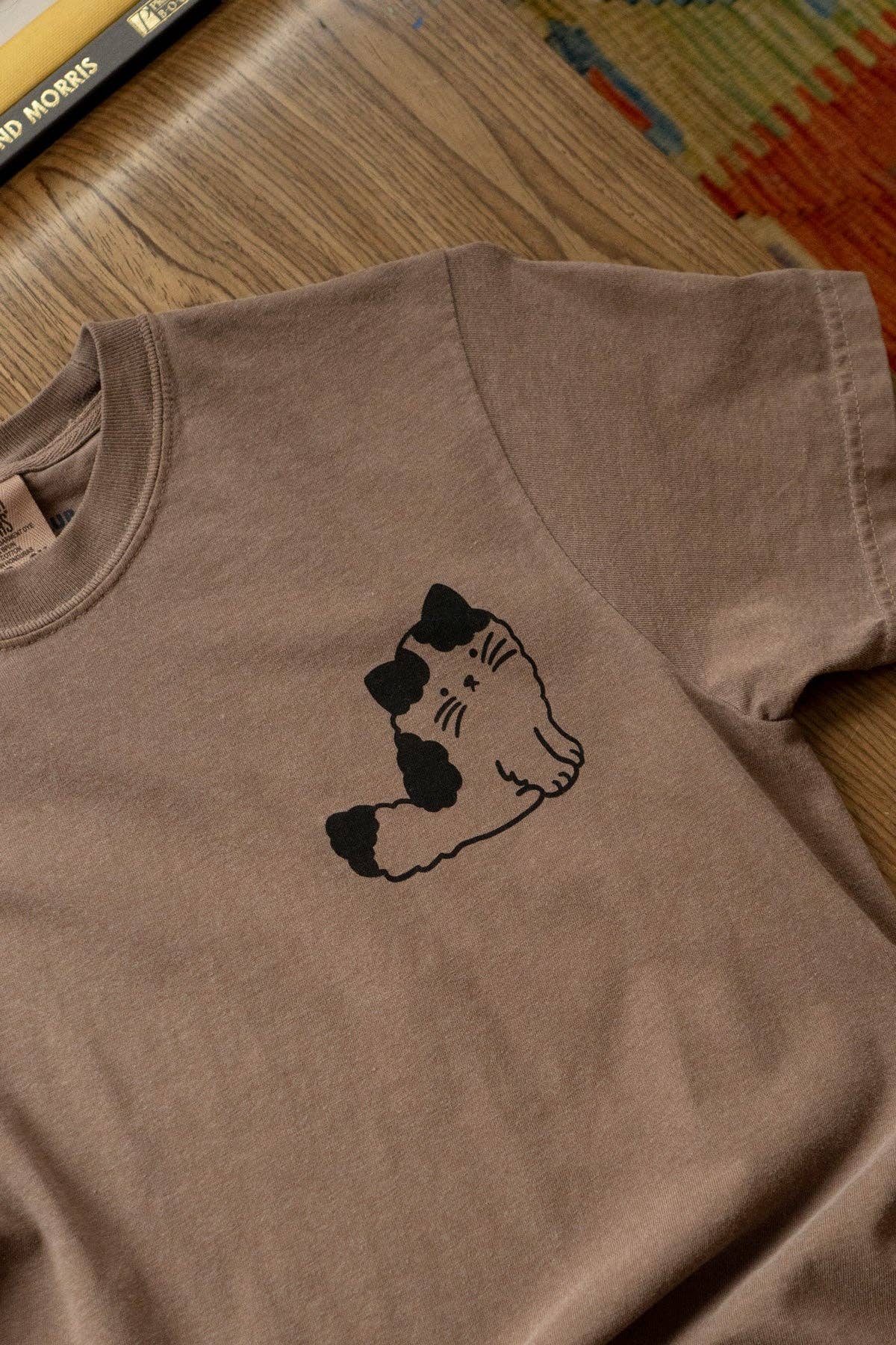 Overreact T-Shirt | Espresso | Graphic Cat Tee
