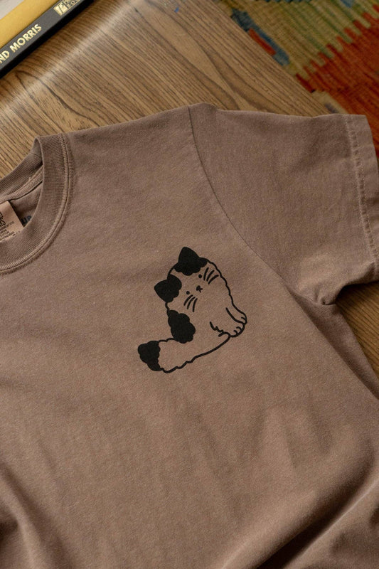 Overreact T-Shirt | Espresso | Graphic Cat Tee