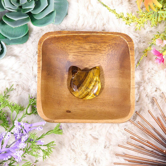 Tigers Eye Kitty Face, Crystal Cat