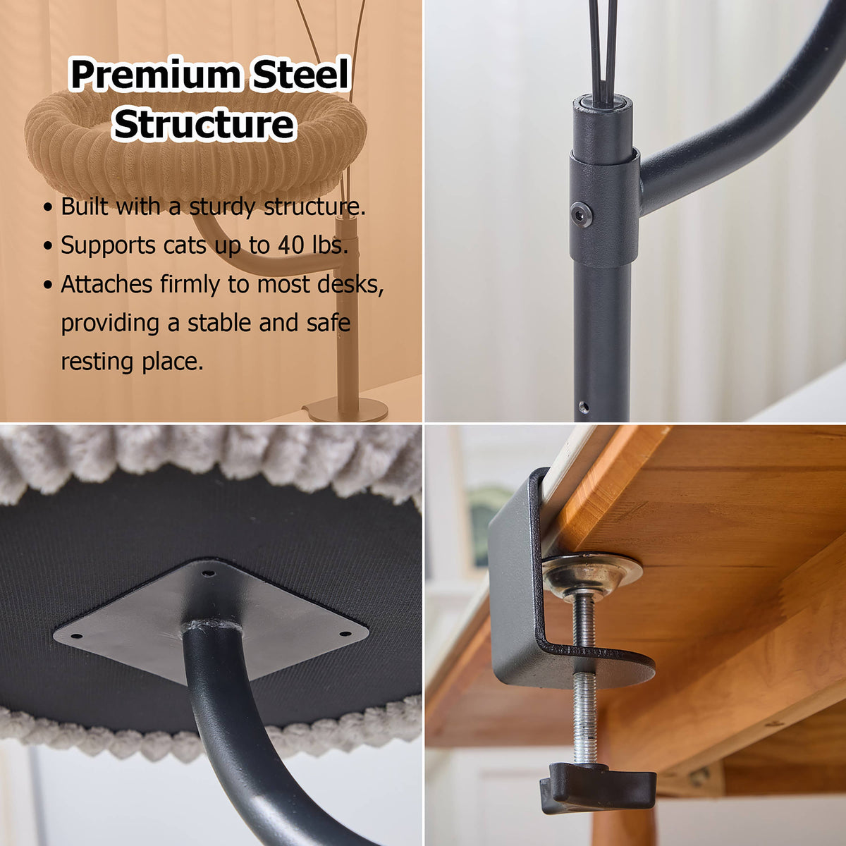 NestFlex Desk Mount Cat Perch System